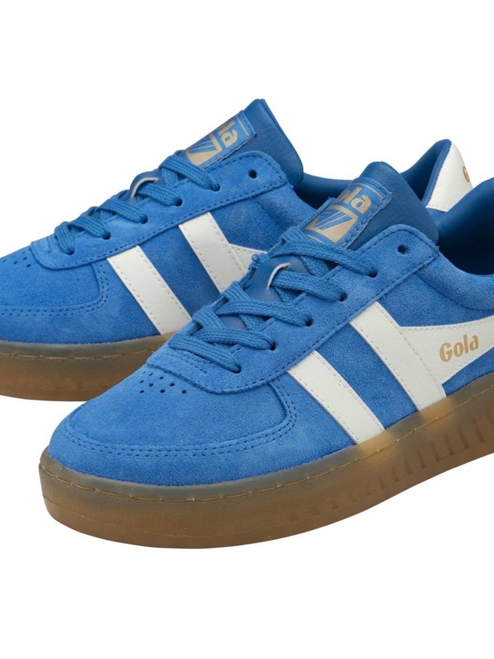 New in Box Gola Classics Women's Grandslam Suede Sneakers
Pacific/Off White/Gum - Picture 3 of 5